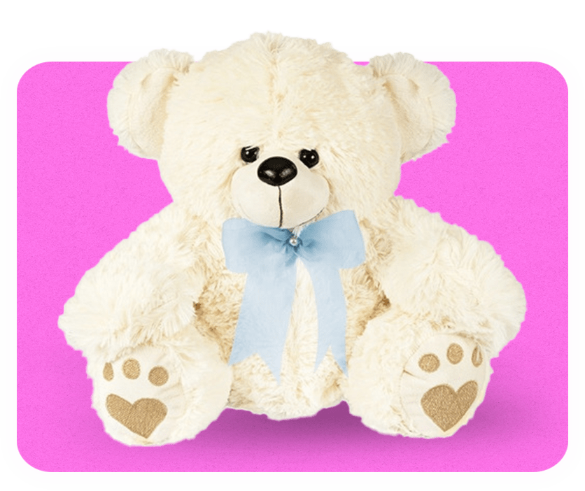 Urso Ott Laço Azul