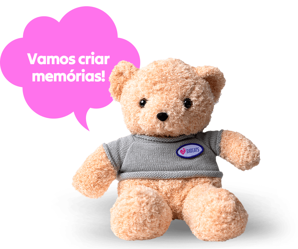 Babeats-Urso-frase Vamos criar memórias!